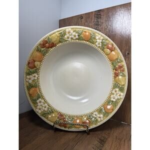 Vernon Ware by Metlox Della Robbia 9 1/2" Round Serving Bowl Excellent
